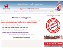Tablet Screenshot of hypnose-cd-abnehmen.de